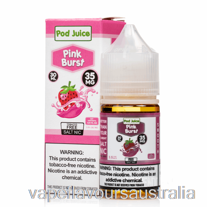 Vape Nicotine Australia Pink Burst - Pod Juice - 30mL 35mg